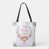 Mooi Eid Mubarak |Ramadan bloemen met lamp Tote Bag (Achterkant)