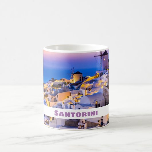 Mooi eiland Santorini Koffiemok (Center)