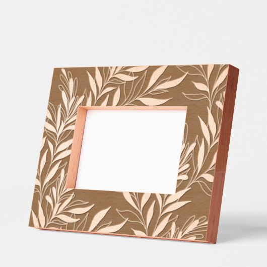 Mooi Elegant Bladpatroon Klasse Bloemmotief Gegraveerde Lijstjes (Links)