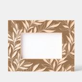 Mooi Elegant Bladpatroon Klasse Bloemmotief Gegraveerde Lijstjes (Voorkant)