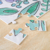 Mooi, elegant, bloempuzzel, waterverf legpuzzel (Zijkant)