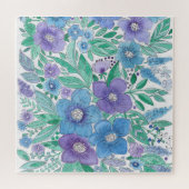 Mooi, elegant, bloempuzzel, waterverf legpuzzel (Horizontaal)