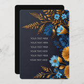 Mooi elegant bruiloft uitnodiging ontwerp (Voorkant / Achterkant)