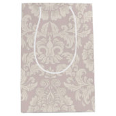 Mooi Elegant Damask Patroon Medium Cadeauzakje (Voorkant)
