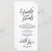 Mooi Elegant Dank u plaats instelling kaart (Voorkant / Achterkant)