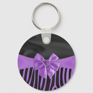 Mooi elegant elegant de gevolgenzebra van de sleutelhanger