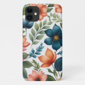 Mooi, Elegant en Kleurrijk Bloemenpatroon Case-Mate iPhone Case (Achterkant)