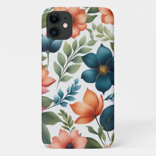 Mooi, Elegant en Kleurrijk Bloemenpatroon Case-Mate iPhone Case