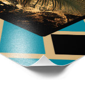 Mooi Elegant Flapper Poster. Foto Afdruk (Hoek)