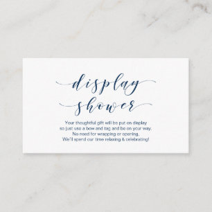 Mooi Elegant, Marine Blauw lettertype, Display Dou Informatiekaartje