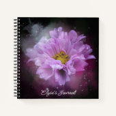 Mooi Elegant Roze Bloem Journaal Notitieboek (Voorkant)
