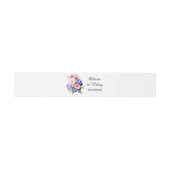 Mooi Elegant Waterverf Bloemenboeket Uitnodigingen Wikkel (Vlak)