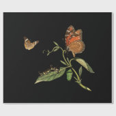 Mooi - elegantie - vlinder - ventilator cadeaupapier (Vlak)