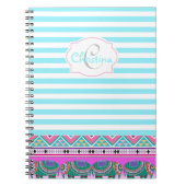 Mooi  Elephant Monogram Notitieboek (Voorkant)