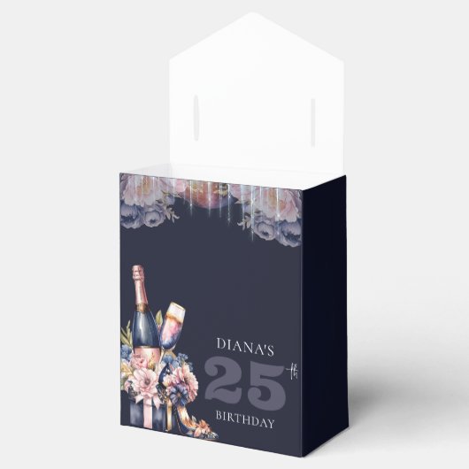 Mooi elk jaar verjaardag gepersonaliseerd bedankdoosjes (Geopend)