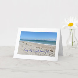 Mooi, elke dag is een geschenk van God, Kaart