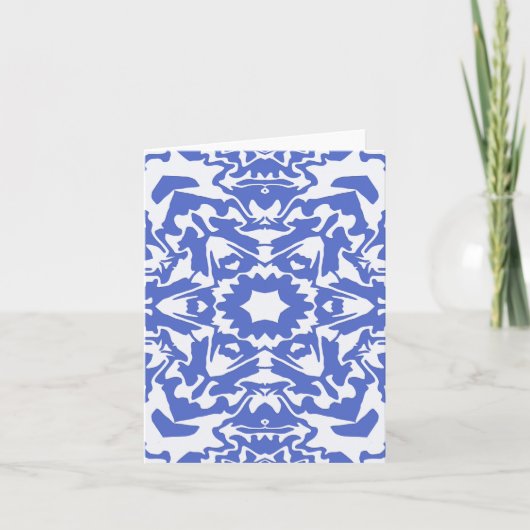 Mooi en Blauw.... Kaart (Voorkant)