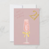 Mooi en Chic 21e Verjaardag Kaart (Voorkant)