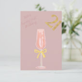 Mooi en Chic 21e Verjaardag Kaart (Staand voorkant)