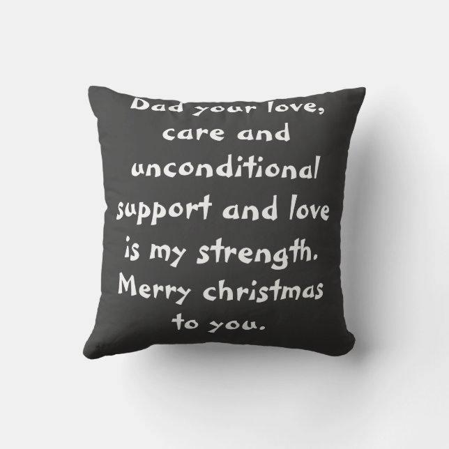 mooi en elegant kerstcadeau voor papa kussen (Achterkant)