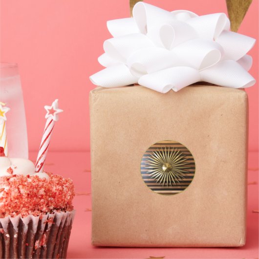 Mooi en geweldig design ronde sticker (Feest)