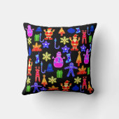 Mooi en grappig, kleurrijk ontbijtkoek kussen (Achterkant)