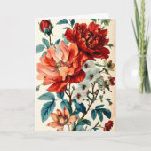 Mooi en kleurrijk Bloemenboeket Moederdag Kaart (Voorkant)