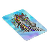 Mooi en kleurrijk paard Magnet 3"x4" Magneet (Rechterzijde)