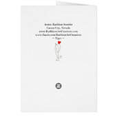 Mooi en kleurrijk tijger Wenskaart (Achterkant)