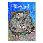 Mooi en kleurrijk tijger Wenskaart (Voorkant)