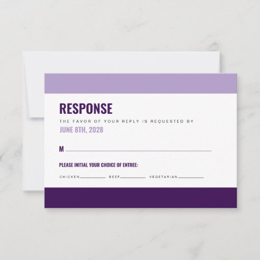 Mooi en Kleurrijke RSVP Kaart (Voorkant)