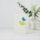mooi en leuk model tweede visitekaartje voor vogel (Staand voorkant)