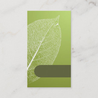 mooi en leuk visitekaartje met groene bladeren