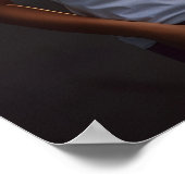 Mooi en mooi krullend vrouwenmodel poster (Hoek)