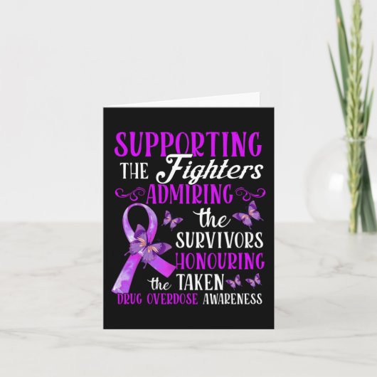 Mooi en ondersteunend geneesmiddelenoverdoseringsb kaart (Voorkant)