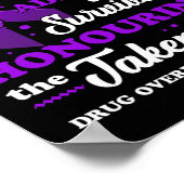 Mooi en ondersteunend geneesmiddelenoverdoseringsb poster (Hoek)