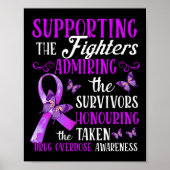 Mooi en ondersteunend geneesmiddelenoverdoseringsb poster (Voorkant)