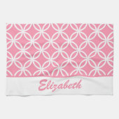 Mooi en roze theedoek (Horizontaal)