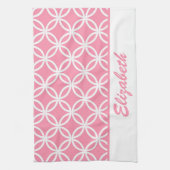 Mooi en roze theedoek (Verticaal)