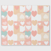 Mooi en schattig hart evenement inpakpapier (Vlak)