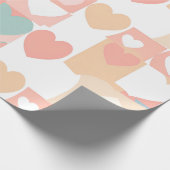 Mooi en schattig hart evenement inpakpapier (Hoek)