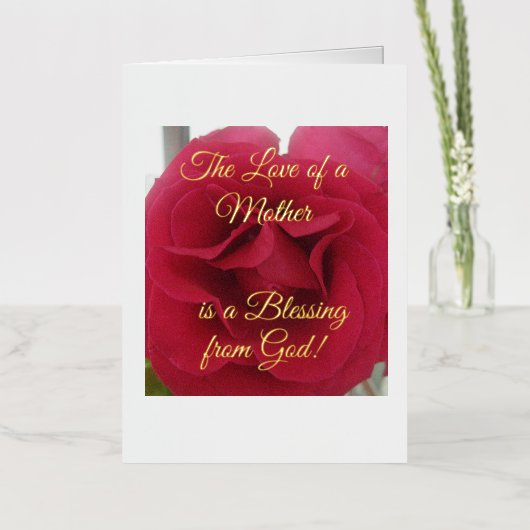 Mooi en speciaal, mama, Moederdag Kaart (Bloemen)