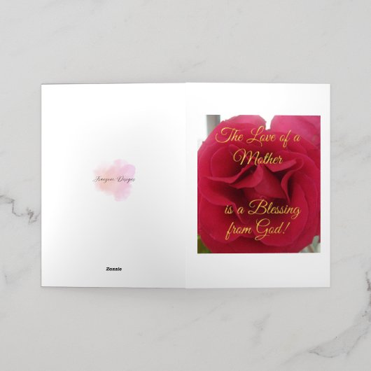 Mooi en speciaal, mama, Moederdag Kaart (Buiten Laag)