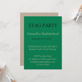 Mooi en stijlvol JONGENSAVOND Kaart