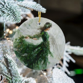 Mooi en uniek Green Angel Ornament