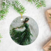 Mooi en uniek Green Angel Ornament