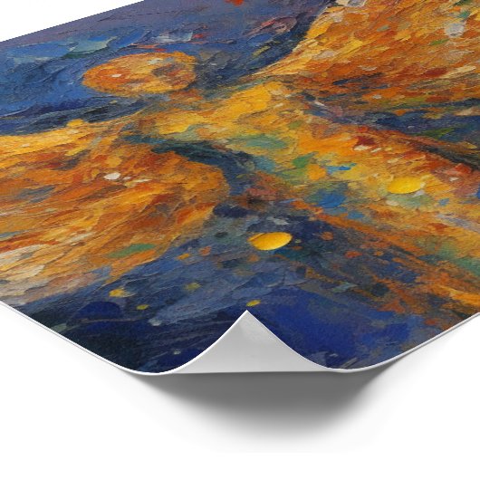 Mooi engel schilderen poster (Hoek)