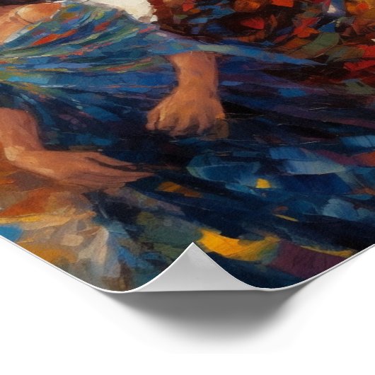 Mooi engel schilderen poster (Hoek)