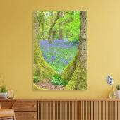 Mooi Engels Bluebell Wood Canvas Afdruk (Insitu (Woonkamer))