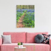 Mooi Engels Bluebell Wood Canvas Afdruk (Insitu (Woonkamer))